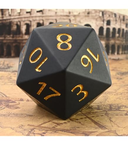 Amazon.com: 55mm Jumbo D20 Opaque Black with White Numbers : Toys
